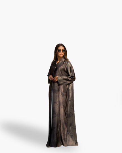 muhajeerah Kanzo Shadow Silk Abaya