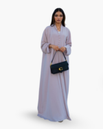 Muhajeerah Pleated Soft Fabric Abaya – elegant lightweight pleated abaya for UAE women