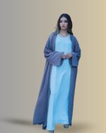 Light purple Pleated Abaya